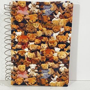UNUSED Vtg 90's TEDDY BEAR Address Phone Book BOUND Tabs